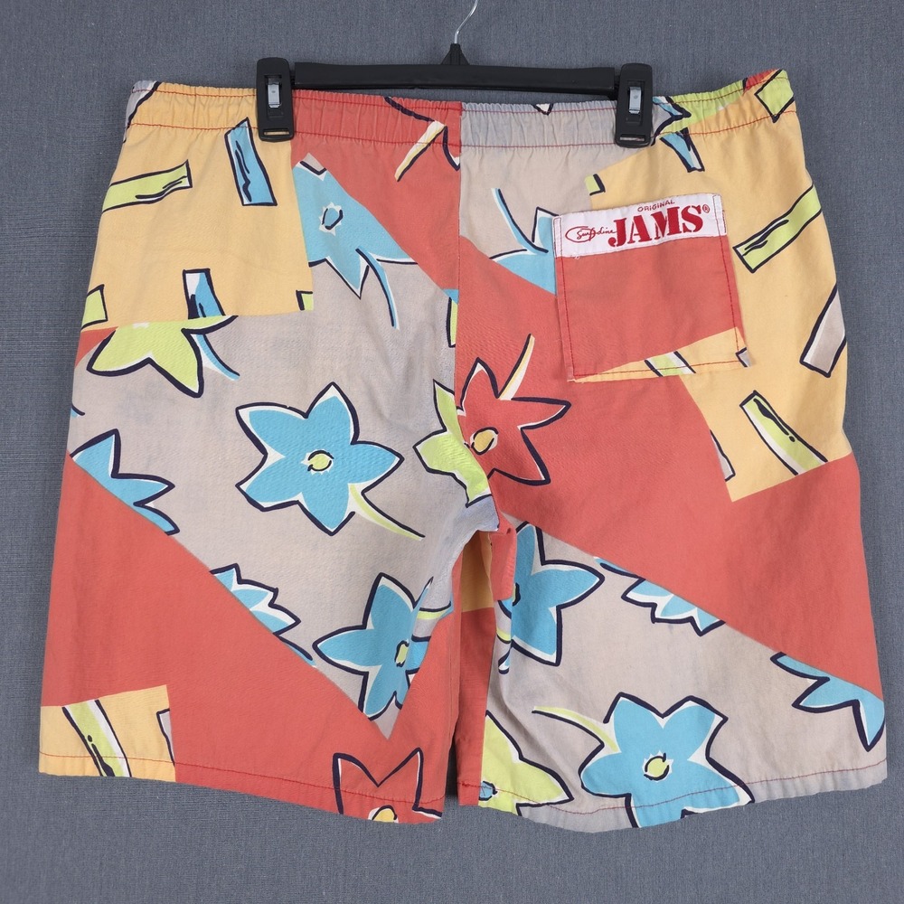 Jams World Orange and Yellow Swim Trunks Vibrant Design